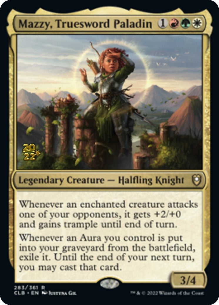 Mazzy, Truesword Paladin [Commander Legends: Battle for Baldur's Gate Prerelease Promos]