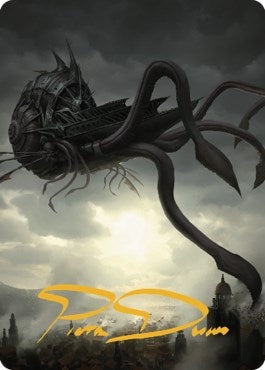 Nautiloid Ship Art Card Gold Stamped Signature (80) [ASCLB]