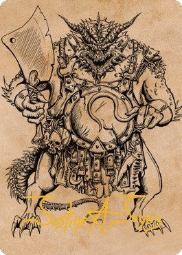 Thrakkus the Butcher Art Card Gold Stamped Signature (77) [ASCLB]