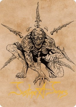 Bhaal Lord of Murder Art Card Gold Stamped Signature (63) [ASCLB]