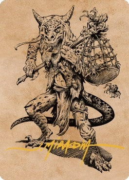 Taunting Kobold Art Card Gold Stamped Signature (57) [ASCLB]