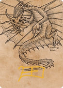 Ancient Gold Dragon Art Card 44 81 Gold Stamped Signature (44) [ASCLB]
