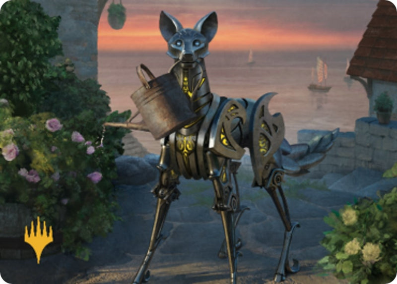 Clockwork Fox Art Card (Gold-Stamped Signature) [Commander Legends: Battle for Baldur's Gate Art Series]