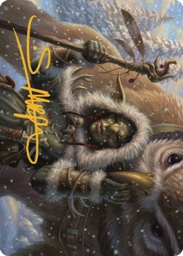 Owlbear Shepherd Art Card Gold Stamped Signature (35) [ASCLB]