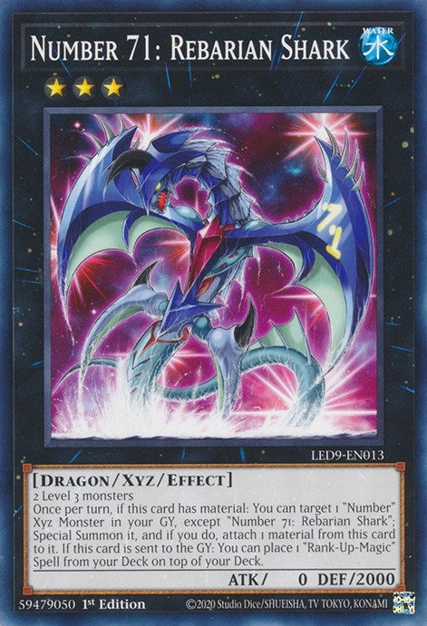Number 71 Rebarian Shark (LED9-EN013) [LED9]