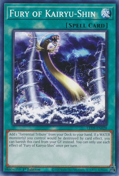 Fury of Kairyu Shin (LED9-EN028) [LED9]