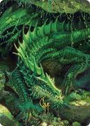 Adult Green Dragon Art Card Gold Stamped Signature (1) [ASCLB]