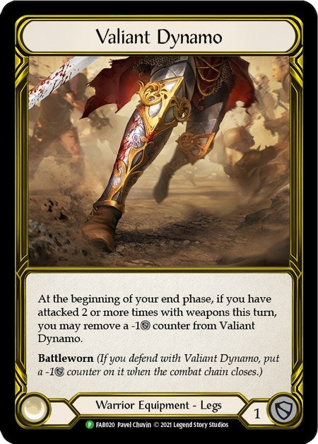Image for Valiant Dynamo (Golden) [Flesh and Blood: Promo Cards]