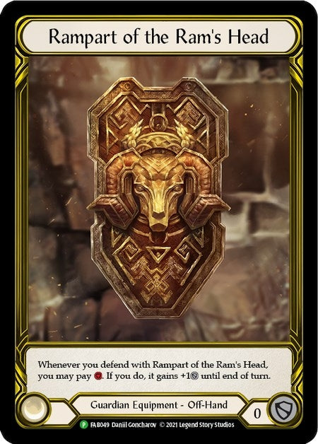 Image for Rampart of the Ram's Head (Golden) [Flesh and Blood: Promo Cards]