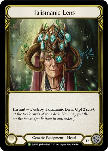 Image for Talismanic Lens (Golden) [Flesh and Blood: Promo Cards]