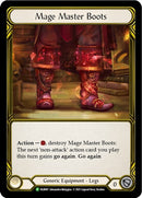 Image for Mage Master Boots (Golden) [Flesh and Blood: Promo Cards]