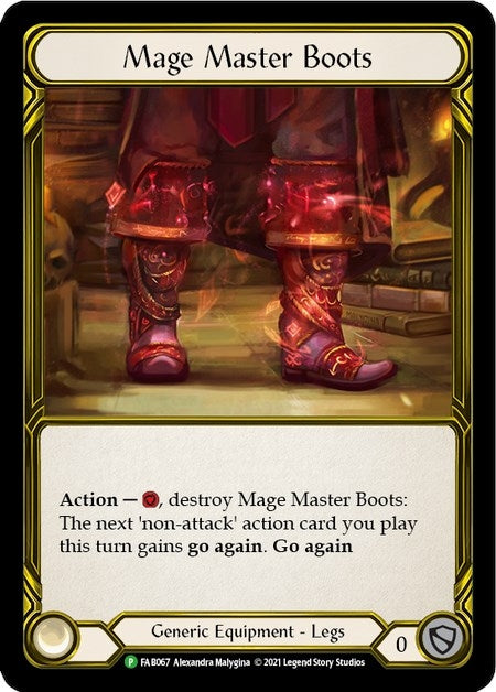 Image for Mage Master Boots (Golden) [Flesh and Blood: Promo Cards]