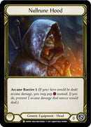 Image for Nullrune Hood (Golden) [Flesh and Blood: Promo Cards]