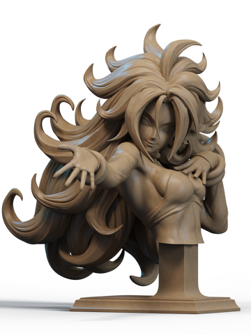 Android 21 Resin Bust - view 1