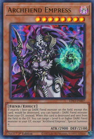 Archfiend Empress (LDS3-EN007) [LDS3]