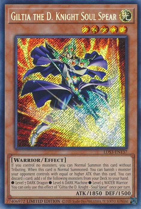 Giltia the D Knight Soul Spear (LDS3-EN137) [LDS3]