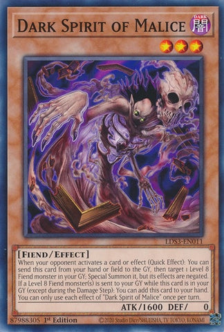 Dark Spirit of Malice (LDS3-EN011) [LDS3]