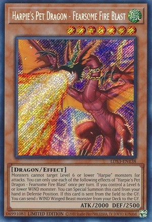 Harpies Pet Dragon Fearsome Fire Blast (LDS3-EN138) [LDS3]