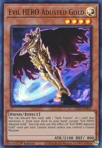 Evil HERO Adusted Gold (LDS3-EN025) [LDS3]