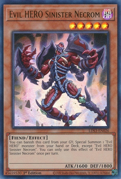 Evil HERO Sinister Necrom (LDS3-EN026) [LDS3]