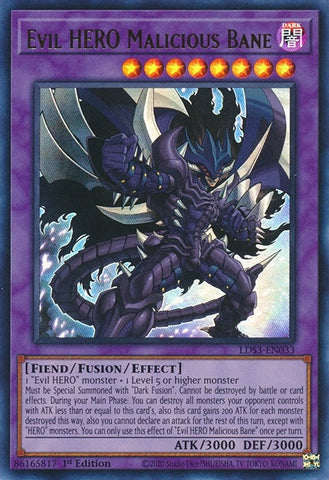 Evil HERO Malicious Bane (LDS3-EN033) [LDS3]
