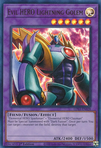 Evil HERO Lightning Golem (LDS3-EN028) [LDS3]