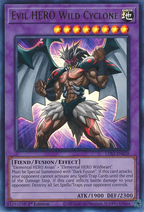 Evil HERO Wild Cyclone (LDS3-EN030) [LDS3]