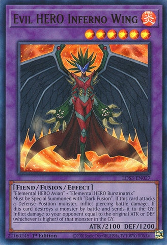 Evil HERO Inferno Wing (LDS3-EN027) [LDS3]