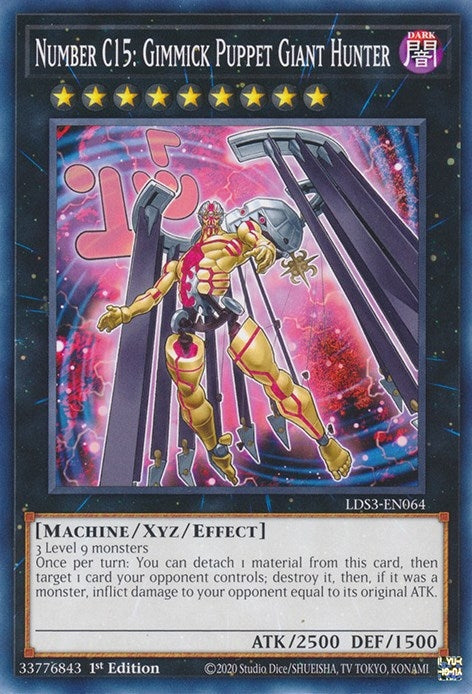 Number C15 Gimmick Puppet Giant Hunter (LDS3-EN064) [LDS3]