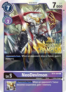 Image for NeoDevimon (2022 Championship Online Regional) [Online Champion] [Great Legend]