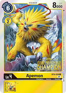 Image for Apemon (2022 Championship Online Regional) [Online Champion] [Double Diamond]