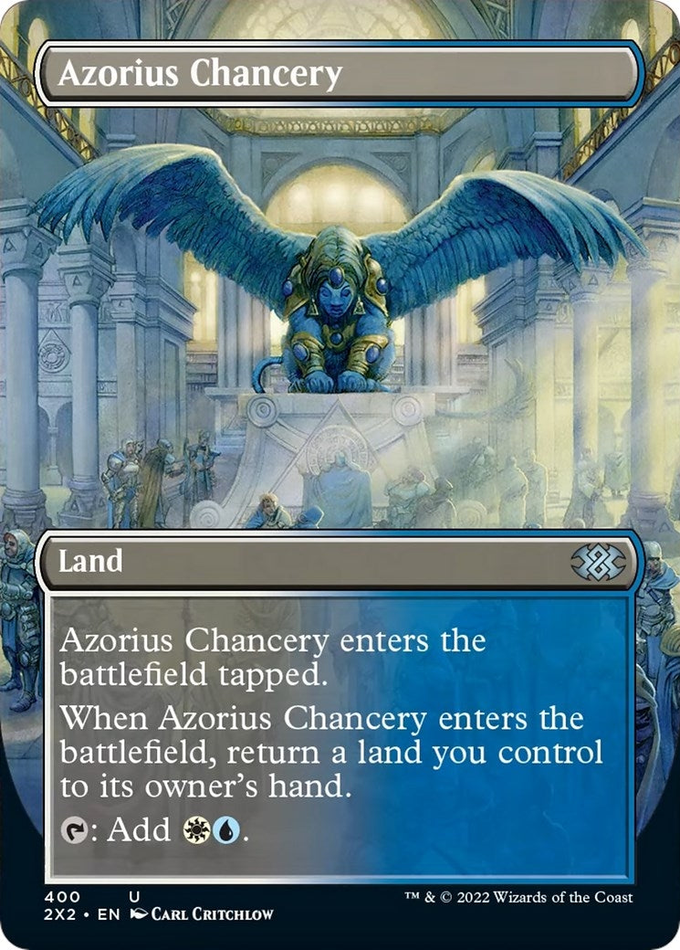 Azorius Chancery (Borderless Alternate Art) [Double Masters 2022]