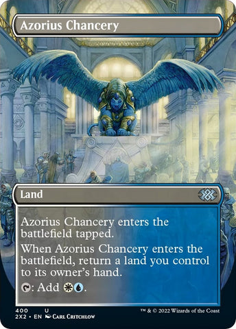 Azorius Chancery (Borderless Alternate Art) [Double Masters 2022]
