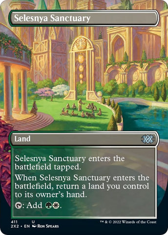 Selesnya Sanctuary (Borderless Alternate Art) [Double Masters 2022]