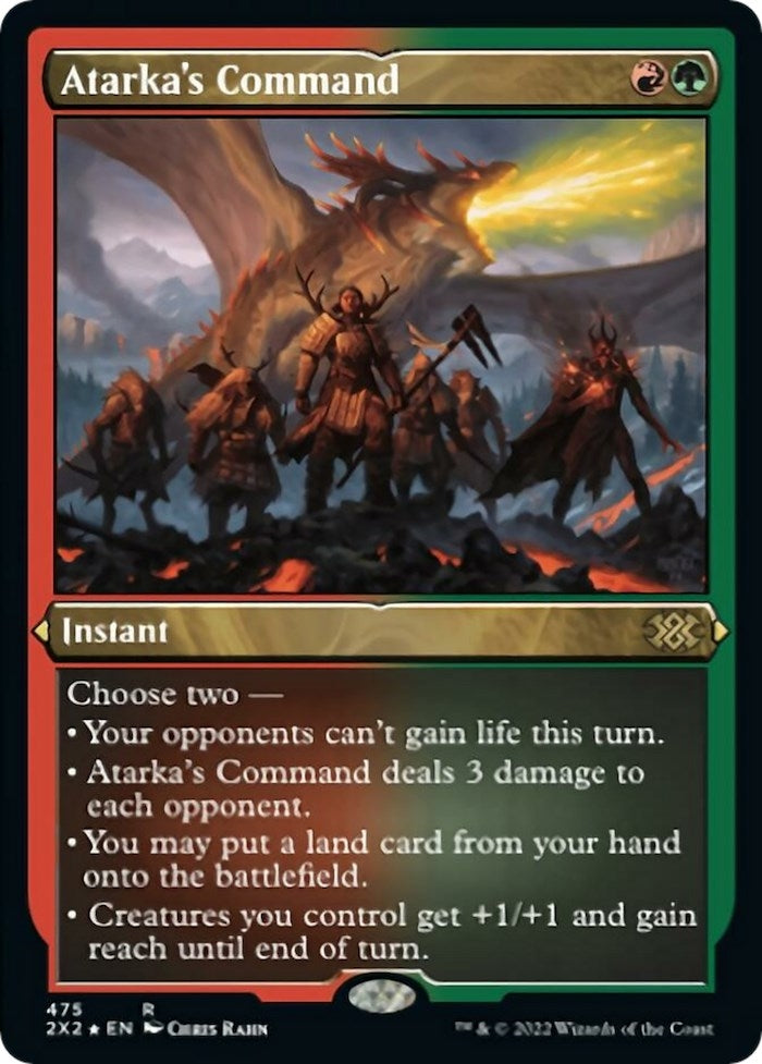 Atarkas Command Foil Etched (475) [2X2]