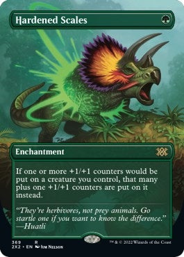 Hardened Scales (Borderless Alternate Art) [Double Masters 2022]