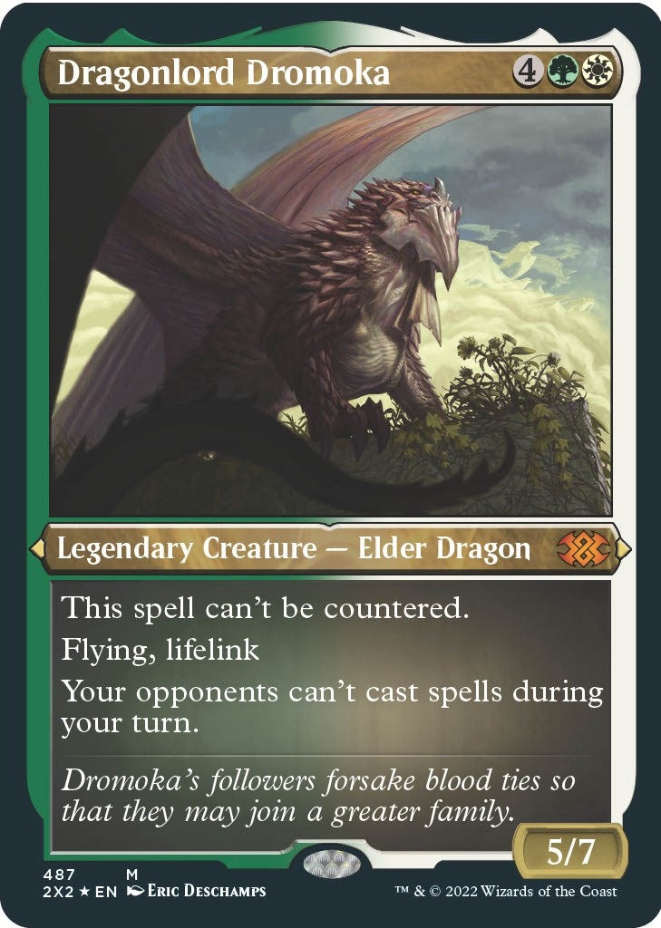 Dragonlord Dromoka Foil Etched (487) [2X2]