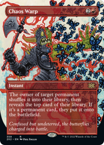 Chaos Warp (Borderless Alternate Art) [Double Masters 2022]