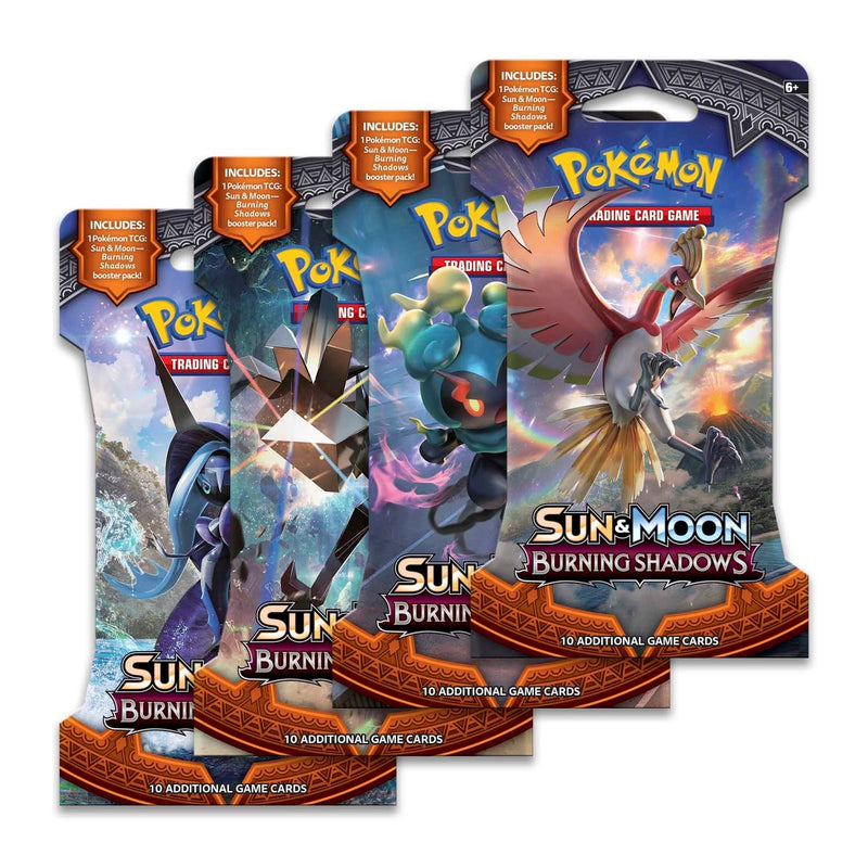 Burning Shadows Sleeved Booster Pack Art Bundle Set of 4 [SM03]