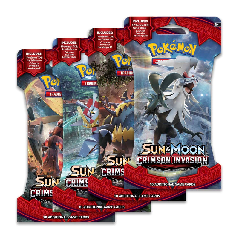 Crimson Invasion Sleeved Booster Pack Art Bundle Set of 4 [SM04]