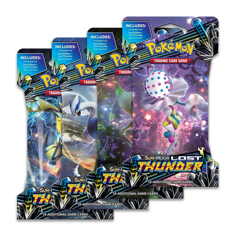 Lost Thunder Sleeved Booster Pack Art Bundle Set of 4 [SM8]