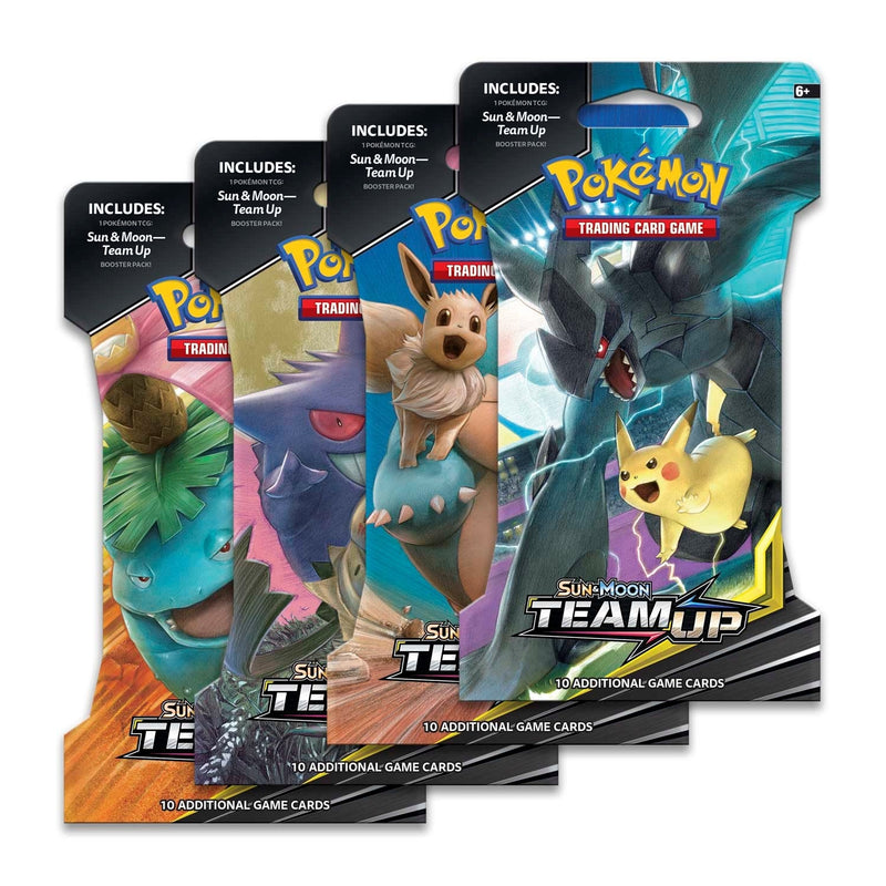 Team Up Sleeved Booster Pack Art Bundle Set of 4 [SM9]