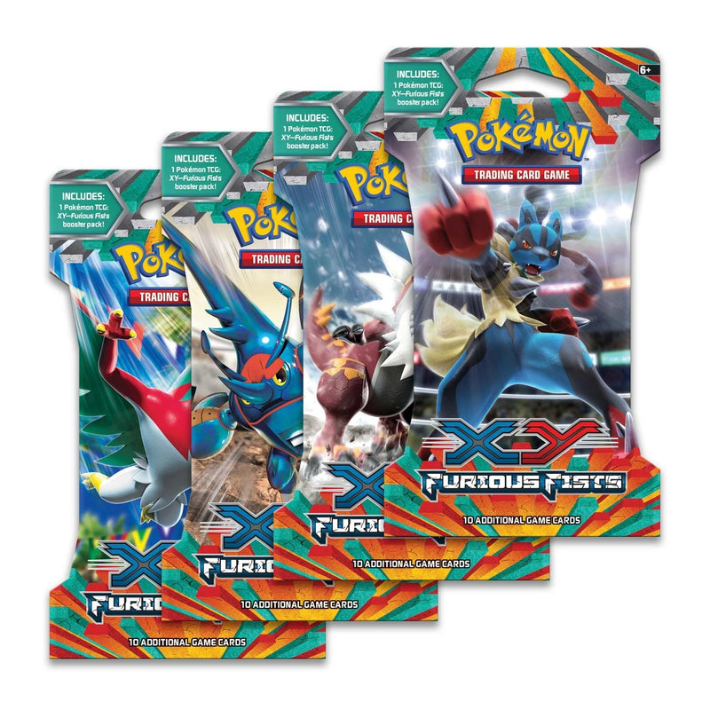 Furious Fists Sleeved Booster Pack Art Bundle Set of 4 [FFI]