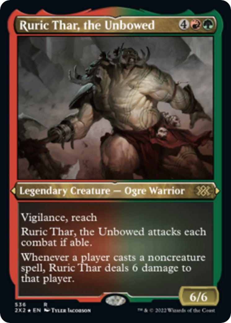 Ruric Thar the Unbowed Foil Etched (536) [2X2]