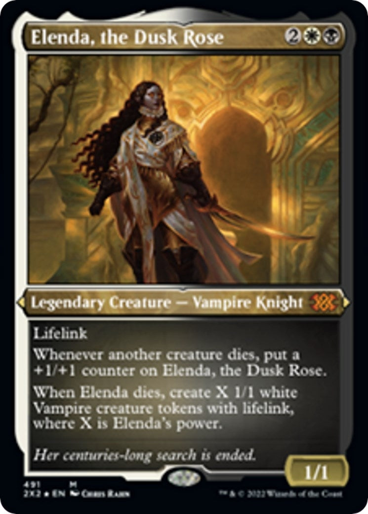 Elenda the Dusk Rose Foil Etched (491) [2X2]