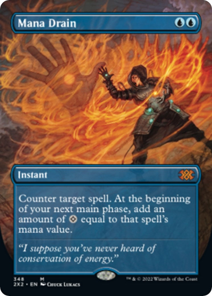 Mana Drain Borderless (348) [2X2]