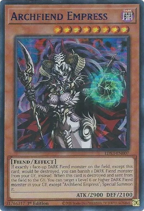 Archfiend Empress Blue (LDS3-EN007) [LDS3]