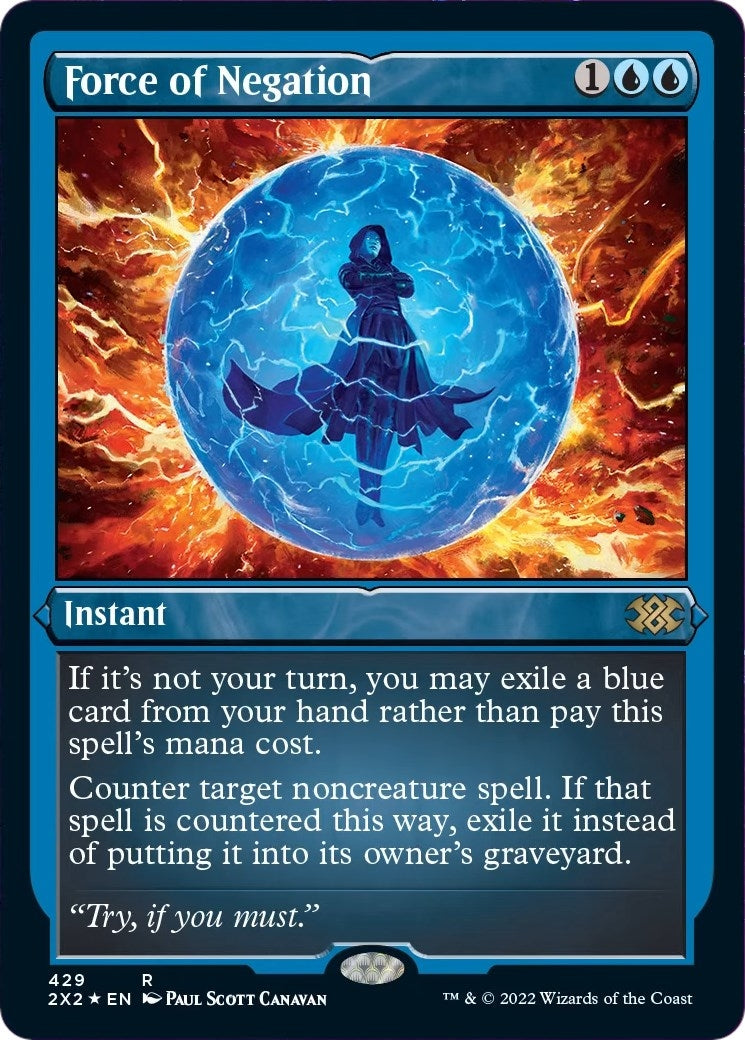 Force of Negation Foil Etched (429) [2X2]