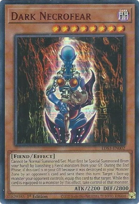 Dark Necrofear Red (LDS3-EN002) [LDS3]