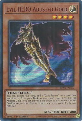 Evil HERO Adusted Gold Red (LDS3-EN025) [LDS3]